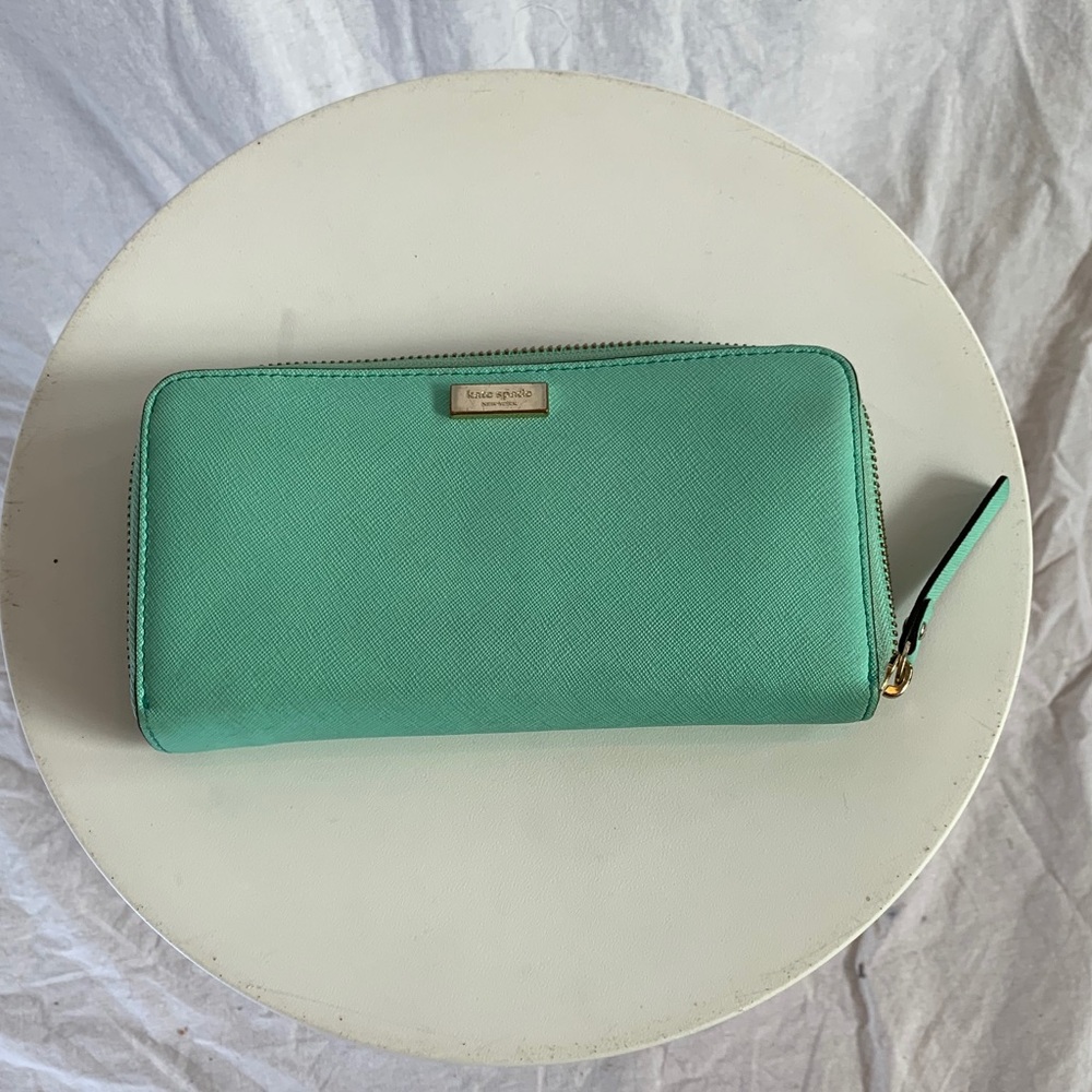 Green / mint / teal kate spade wallet